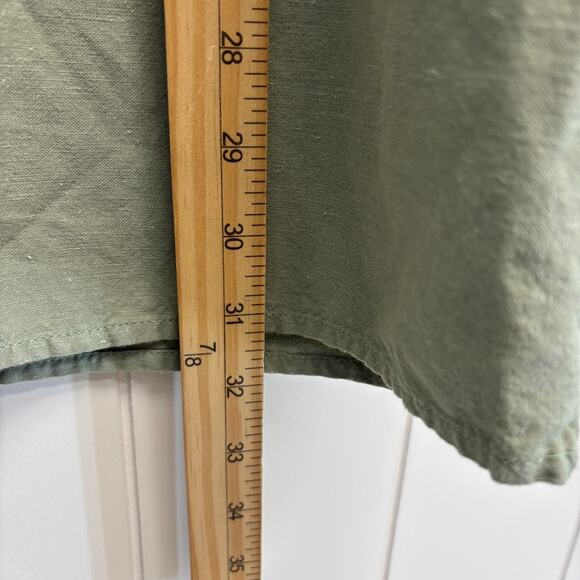Rhea Bikinis Linen Blend Scandi Beach Shirt‎ Dress Size M Lagenlook Minimalist - Picture 5 of 8